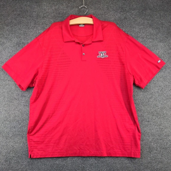 Tiger Woods Dri-Fit Men's US Open Pebble Beach Polo Shirt Red XXL Short Sleeve - Picture 2 of 14
